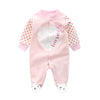 Baby Girl'S Cotton Clothing Set Perfect Cozy Romper Cute Footed Play Suit For 9-12 Month Toddler Pink Dots