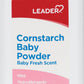 Leader Cornstarch Baby Powder, Baby Fresh, 15Oz Each