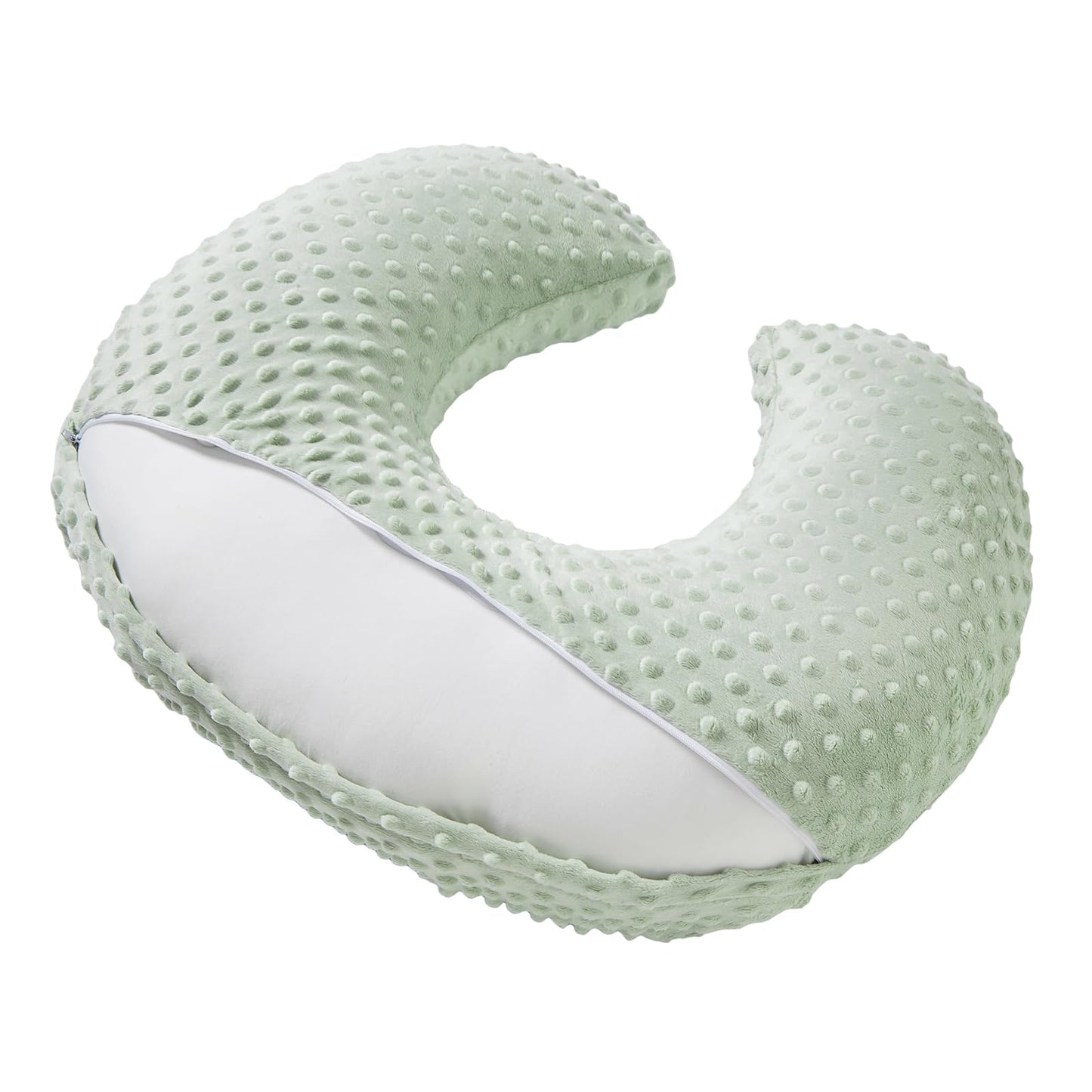 Donomilo Minky Dots Nursing Pillow Cover, Case Plush Breathable Breastfeeding Pillow Slipcover Fits Nursing Pillow, Super Soft S