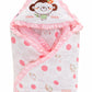 Mee Mee Baby Warm and Soft Swaddle Wrapper Hooded with Hood Double Layer for Newborn Babies (PinkPenguin Print)