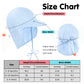 Simplikids Newborn Sun Hat Upf 50+ Uv Ray Sun Protection Infant Hats W/Neck Flap Sun Hat For Baby,Light Blue,0-12 Months