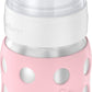 Lifefactory 8-Ounce Stainless-Steel Vacuum-Insulated Wide-Neck Baby Bottle With Stage 2 Nipple (3-6 Months) Desert Rose (Ls2211W