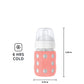 Lifefactory 8-Ounce Stainless-Steel Vacuum-Insulated Wide-Neck Baby Bottle With Sippy Nipple, Cantaloupe, Ls2251Wca4