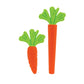 Nuby Silicone Carrot Tube Teether and Messaging Infant Teether - (2-Pack) Baby Teething Toy - 3+ Months