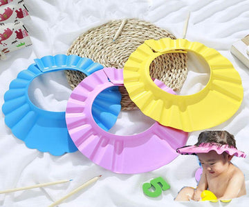 Baby Safe Shampoo Shower Bathing Wash Hair Shield Hat Protection Soft Cap Adjustable Visor Keep The Water Out Of Their Eyes & Fa