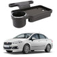 Oshotto (FT04) Foldable Car Auto Headrest Rear Back Seat Table Drink Food Cup Tray Holder Compatible with Fiat Linea  Black