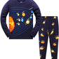 Boys Pajamas Planet 100% Cotton Pjs Toddler 2 Piece Long Sleeve Sleepwear Kids Clothes Set Space Outfits Solar System Shirt 6T