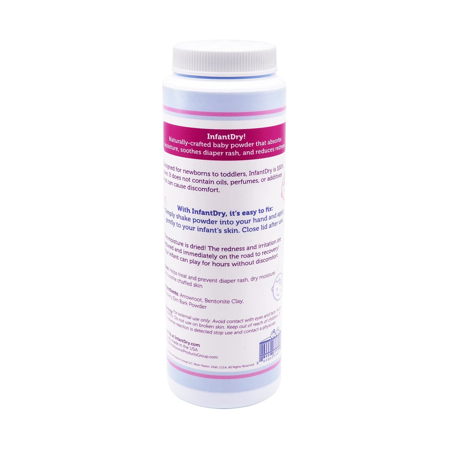 Infant Dry All Natural Baby Powder 5Oz - Gentle Formula Talc Free, All Natural And Unscented Dusting Powder For Sensitive Baby S
