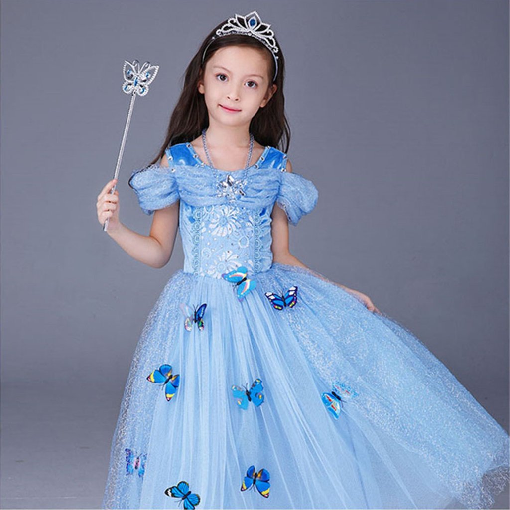 Dreamhigh Princess Princess Butterfly Costume Dress With Cosplay Accessorries Size 5-6 Years