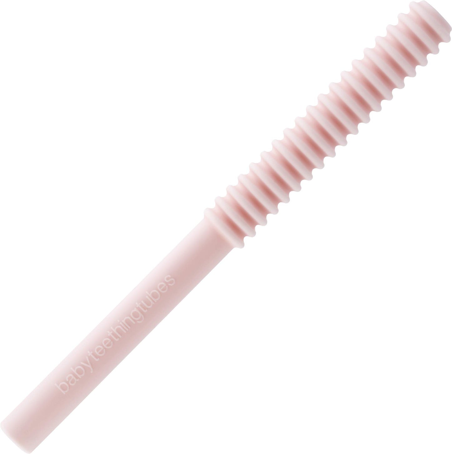 Baby Teething Tubes - Made in The USA Baby Teething Toys - Soft & Durable Infant Toys and Toddler Silicone Teether - 7 Inches, P