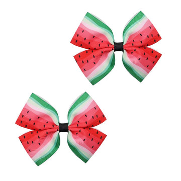 BOENBE LOVED Fruit Hairpin Watermelon Bow Hair Clips Non Slip Hair Clip Fruit Accessories for Women Girls Hair (B6)