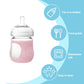 3 Pack Silicone Sleeve For Philips Avent Glass Bottle, Anti Breakage Baby Bottle Holder With Nipple Brush For Avent Glass Bottle