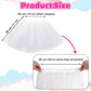 Kilofly 6Pc White Girls Ballet Tutu Kids Birthday Princess Party Favor Dress Set
