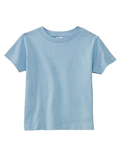 Rabbit Skins 5.5 Oz. Jersey Short-Sleeve T-Shirt (Rs3301) Light Blue, 2T