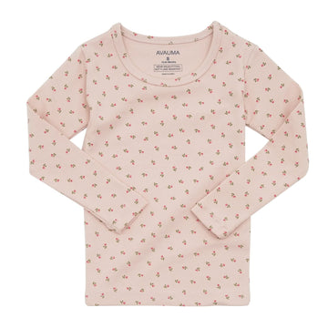 Avauma Baby Boys Girls Pajama Set 6M-7T Kids Cute Toddler Snug Fit Pattern Design Pjs Cotton Sleepwear Flower Pattern (Rose.Pink