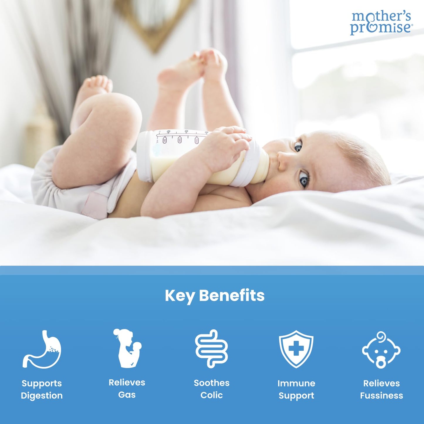 Usda Organic Baby Probiotic Drops For Infants | Helps With Colic, Reflux, Gas & Constipation Relief | Digestion & Immune Support