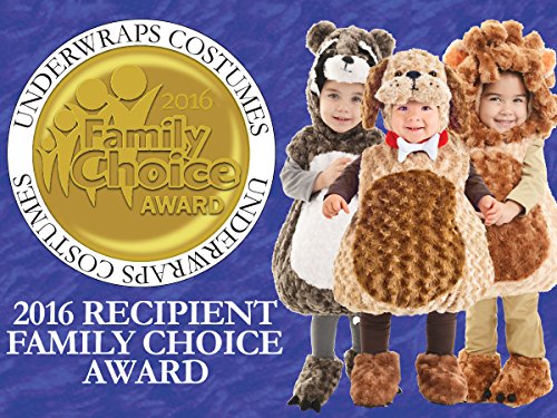 Underwraps Toddler'S Raccoon Belly Babies Costume, Multi, Medium (18-24)