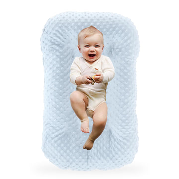 Loevin Baby Lounger for Newborn,Baby Play Mat Soft Cotton Breathable for Playtime & Relaxation,Flat Babies Essentials Gifts,0-12