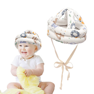 Baby Helmet Infant Adjustable, Toddler Walking Helmet, Baby Safety Helmet Toddler, Baby Helmets Covered For Age 1-2 Years (Anima