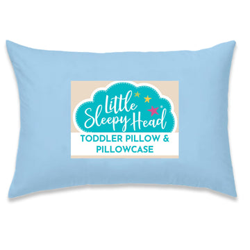 Little Sleepy Head Toddler Pillow With Pillowcase 13X18, Kids Pillow For Sleeping, Toddler Pillow 2 Year Old, Better Neck Suppor