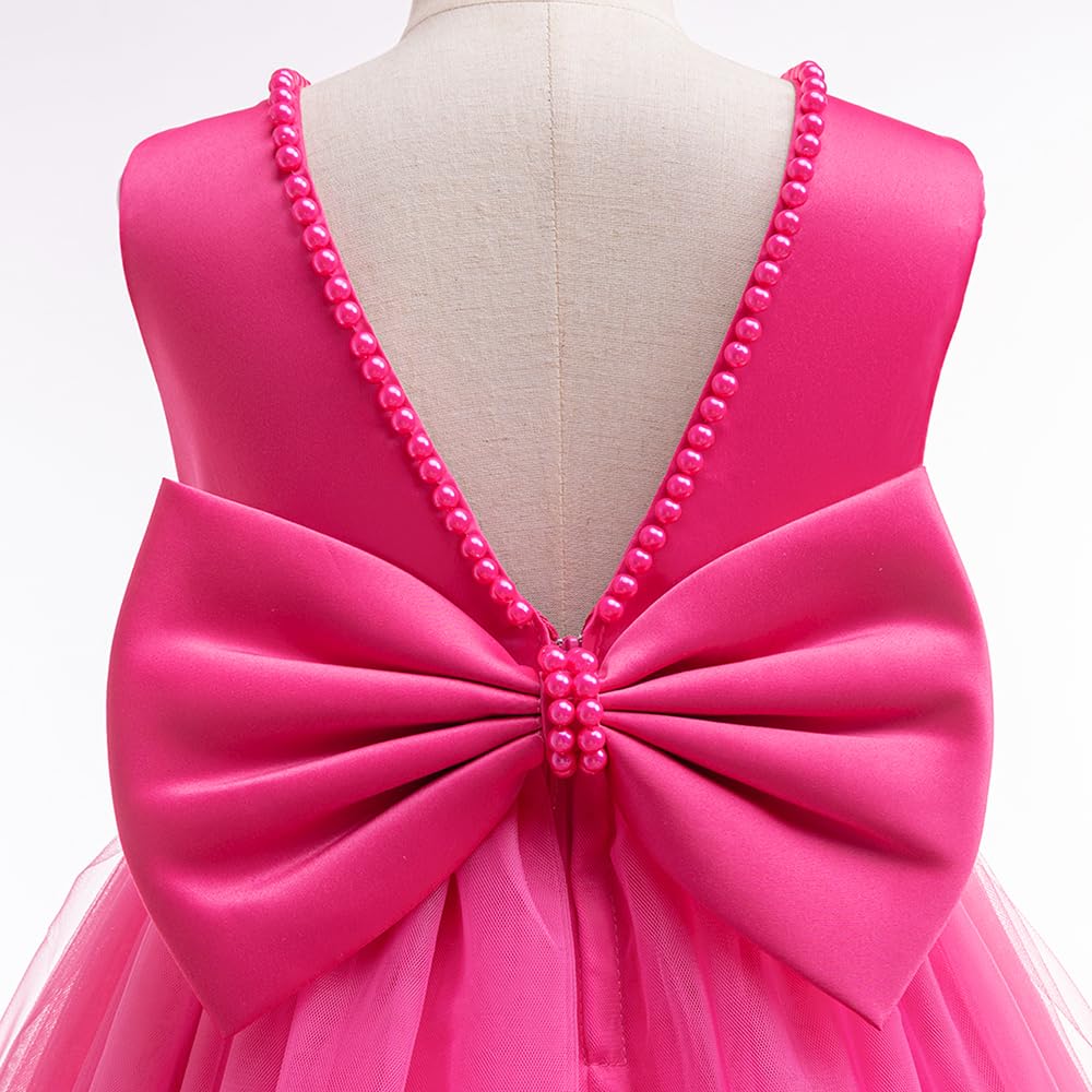 Jup'Elle Baby Girls Dresses With Pearls - Party Wedding Pageant Eastern Flower Girl Dress 18 Months