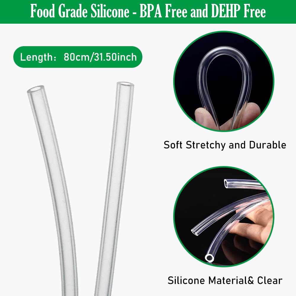 Backflow Protector And Tubing Compatible With Spectra S1 Spectra S2 Spectra 9 Plus Breast Pumps, Spectra Breast Pumping Replacem