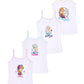 BODYCARE Girls Cotton Blend Regular Fit Vest Dori Neck Sleeveless Frozenpack Of 4White, 56 Years
