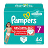 Pampers Diapers - Cruisers 360 - Size 7, 44 Count, Babyproof Up To 100% Leakproof Pull-On Diaper