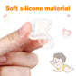 10 Pieces Silicone Adapter Rings Baby Holder And Clip Mam-Compatible (Soft &Transparent)