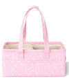 Mr. Pen- Baby Diaper Caddy Organizer, Pink With Star Pattern, Portable Car Caddy For Changing Table And Nursery