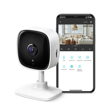 Tp-Link Tapo 2K Indoor Security Camera For Baby Monitor, Dog Camera W/Motion Detection, 2-Way Audio Siren, Night Vision, Cloud &