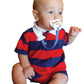 Baby Buddy Pacifier Clip Holder, Newborn Essential With Universal Fit For All Binky And Teether Brands, Ages 4+ Months, Navy + B