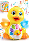JOYIN Baby Toys Duck, Infant Musical Toys 18+ Months, Tummy Time Toys with Music & Lights, Light Up Learning Toys, Dancing Crawl