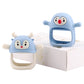 Smily Mia 2 Packs Baby Teething Toy for 0-6 6-12 Months, Food Grade Silicone Teething Mitten, Anti Dropping Wrist Hand Teethers 