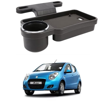 Oshotto (FT04) Foldable Car Auto Headrest Rear Back Seat Table Drink Food Cup Tray Holder Compatible with Maruti Suzuki AStar 