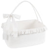 OIAHOMY Gift Basket with Long Handles, Large Woven Baskets for Gifts with Gift Bag, Ribbons and Lace, Cotton Rope Storage Basket