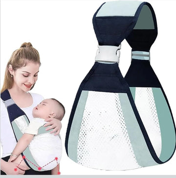 Mesh Baby Sling Wrap, Breathable Adjustable Carrier for Newborns and Infants, HandsFree Ergonomic Support, Multicolour