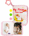 Baby Photo Album - My First Photo Album for Baby with Soft Fabric Cover - Baby Memory Book for 4x6 Photos - Keepsake Gift for Ne