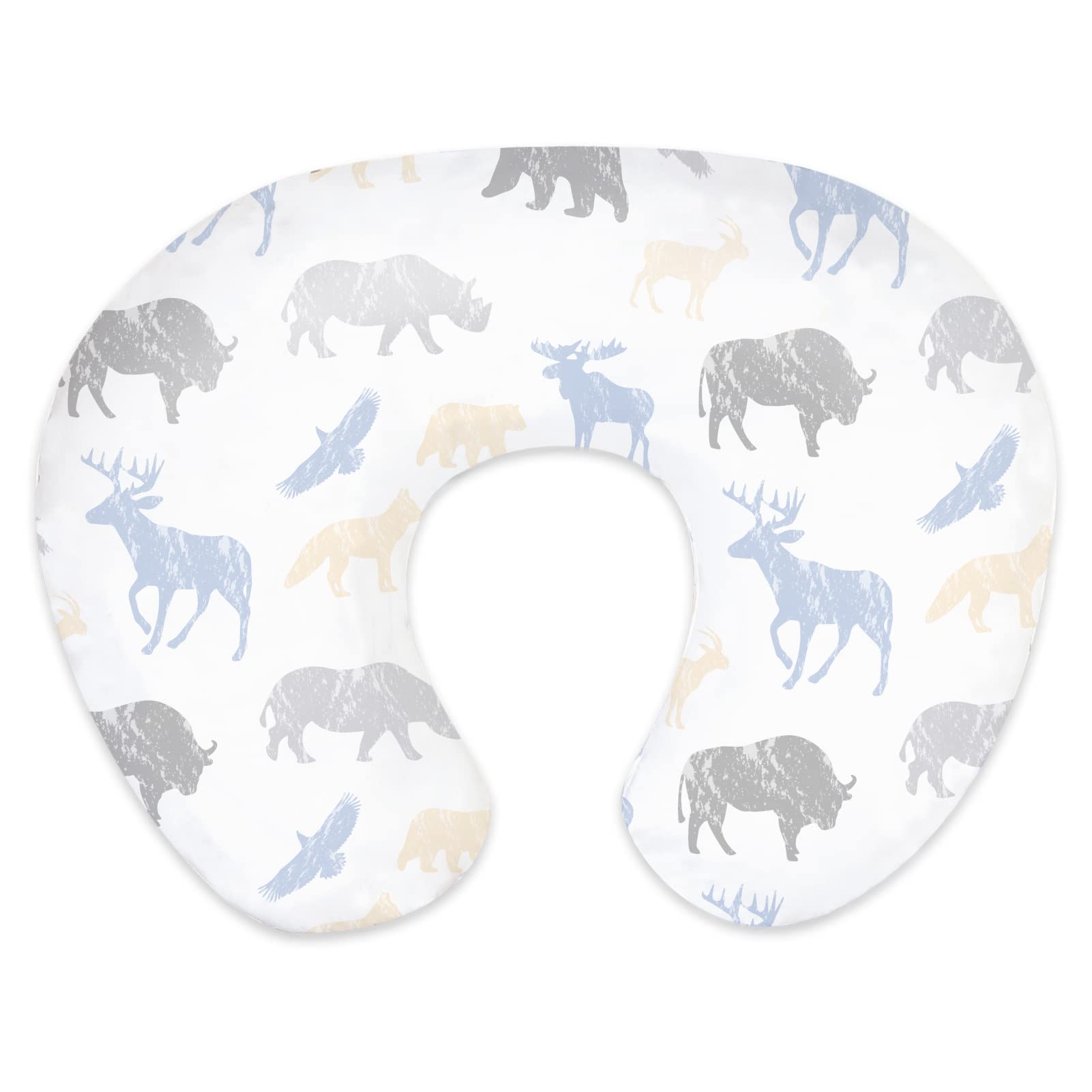 Nursing Pillow Cover For Baby Boy And Girl, Ultra Soft Comfortable Stretchy Removable Slipcover For Newborn Breastfeeding Pillow