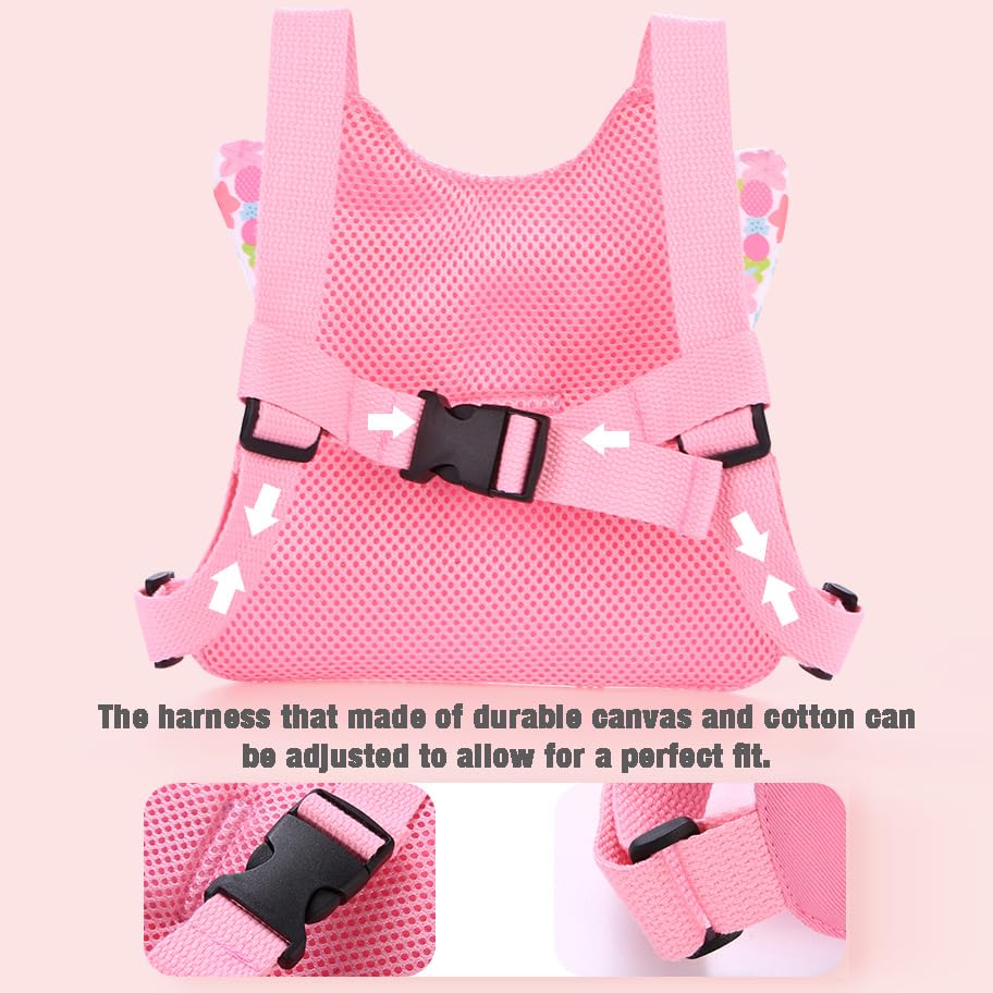 Pandaear Toddler Leash Harness And Anti Lost Wrist Link, 3 In 1 Kids Safety Harnesses With Leash, Child Anti-Lost Leash Walking