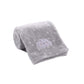 Crevent Baby Welcome Gift Set Storage Basket With Two Blankets+ A Security Blanket + A Taggie + A Gift Bag With Ribbon (Grey)
