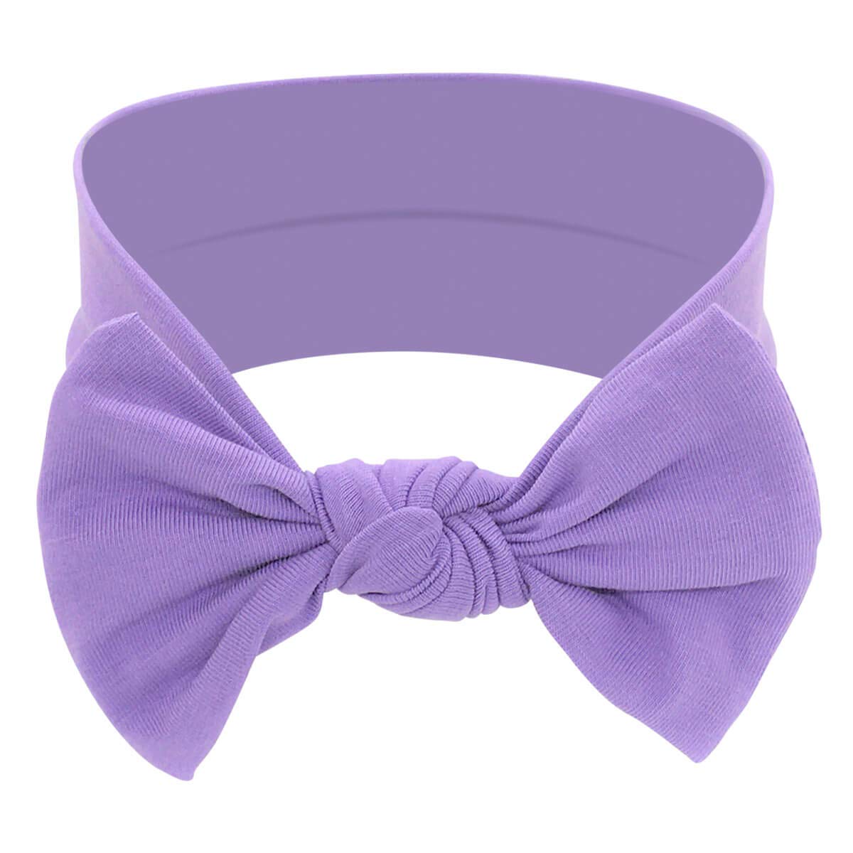 Babygiz Baby Girl Headbands-Infant,Toddler Cotton Handmade Hairbands With Bows Child Hair Accessories (Lavender)