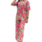 My Swag Casual 2 Piece Co Ord Set Loose Fit Matching Shirt & Bottom Printed Summer Outfit CoOrds Set for Women & Girls