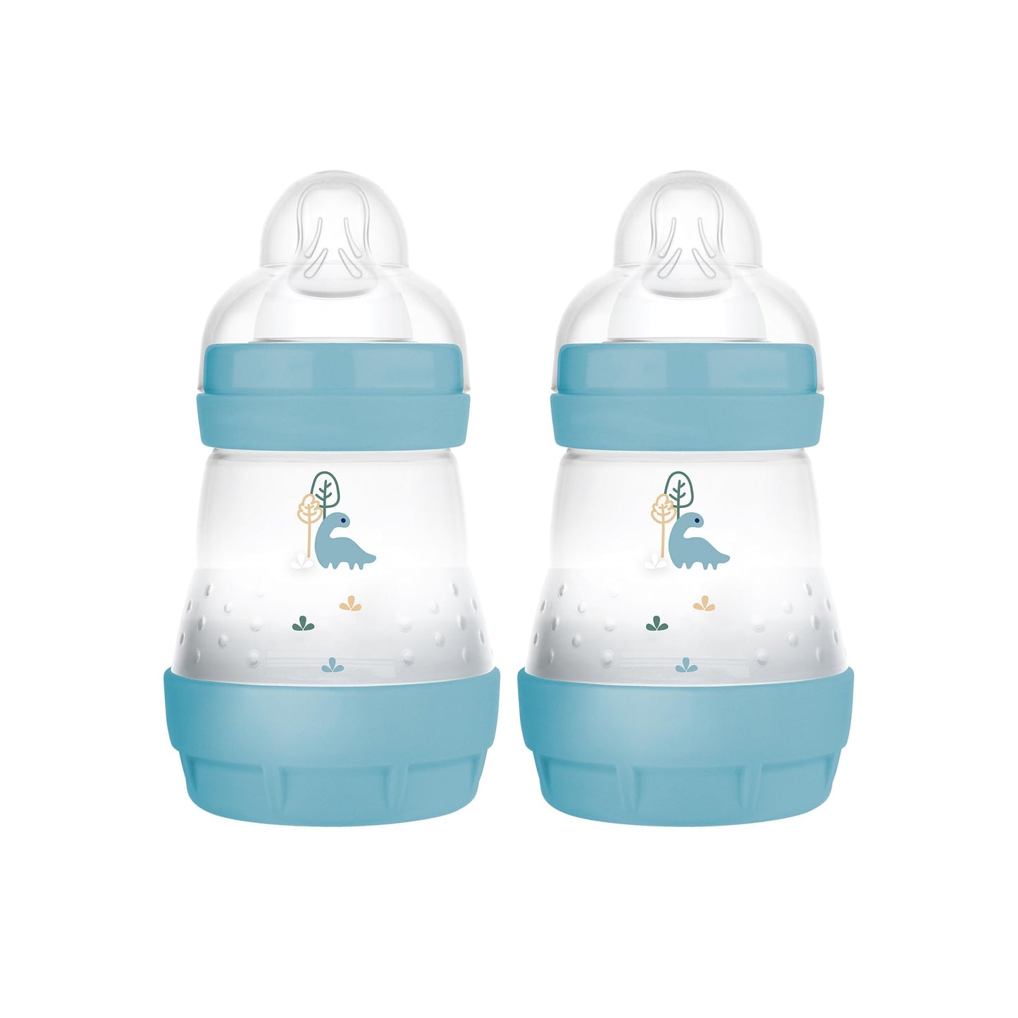 Mam Easy Start Matte Anti-Colic Baby Bottles, 5Oz (2 Count), Slow Flow Nipples, Baby Boy