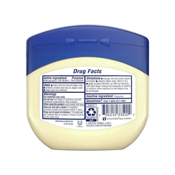 Vaseline 100% Pure Petroleum Jelly, Baby Skin Protectant, 13 Oz,Pack Of 4