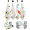 Gshop Organic Muslin Baby Washcloths  Soft, Absorbent & Gentle Face Towels For Newborns, Hypoallergenic Gift Set (2)