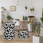 Ddbasket Cow Print Laundry Basket Baby Nursery Clothes Hamper Collapsible Toy Storage Bin Organizer With Handles For Kids,Boys A