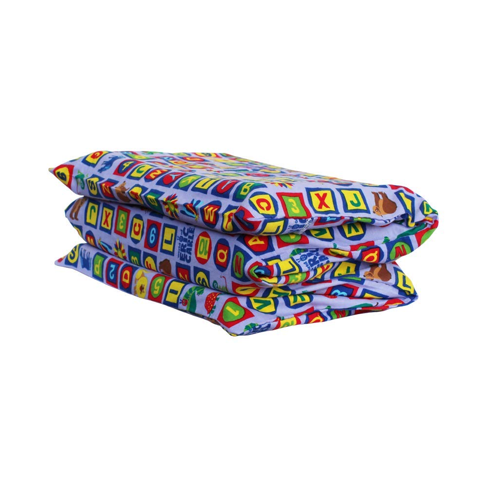 Kindermat + Eric Carle Kinderbundle - Abc & 123 - Full Nap Mat & Washable Cover, Special Edition - 47' X 22', Value Bundle, Gr