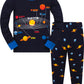 Little Boys Space Pajamas Sets For Toddler 100% Cotton Dinosaur Train Rocket Glow In Dark Sleepwear Long Sleeve 2 Piece Kids Clo