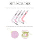 Dodo Babies Pacifier Clip Set - Four Clips Plus Binky Case - Universal Holder Fits Most Paci Brands, Teethers And Car Seats - Pi